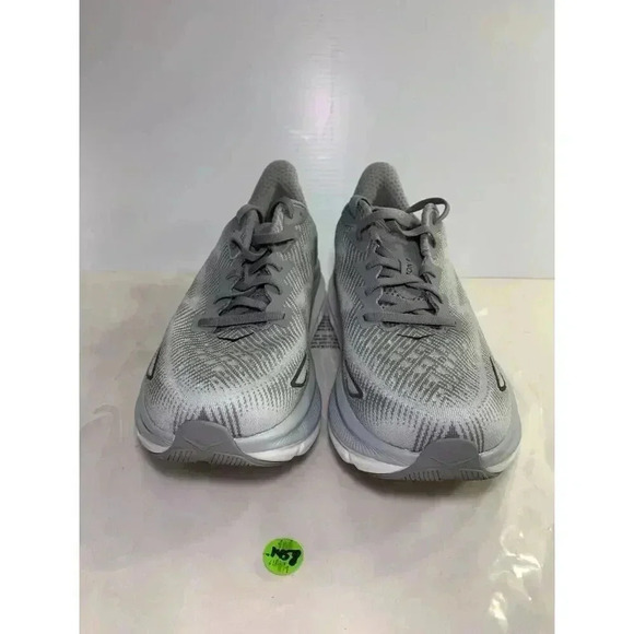 .1458 Hoka Mens Clifton 9, Gray, Mens Running Shoes-US 9 Mens - Picture 1 of 6